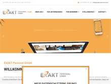 Tablet Screenshot of exakt-personal.com